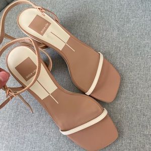 Dolce vita nude strappy heeled sandals